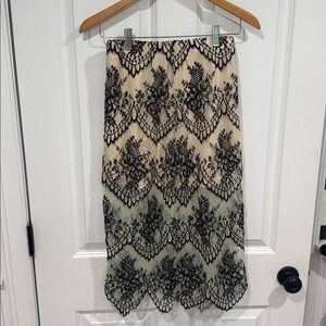 Elegant Black Lace Skirt